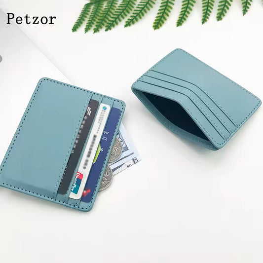 Petzor PU Leather Credit card cases - Slim Multi-Slot Holder for Credit Cards