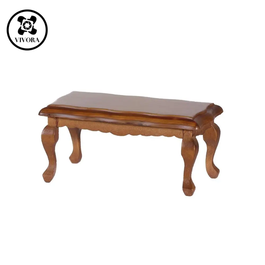 VIVORA 1/12 Dollhouse Miniature Mini Wooden Table Coffee Table Simulation End Table Furniture Toys for Doll House Furnishings