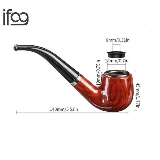 IFOG Vintage Durable Solid Classic Pipe Smoking High Quality New Design Tobacco Pipe Free Smoke Smoking Accessories Popular
