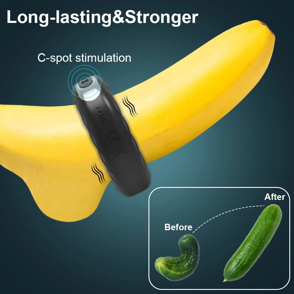 Looveisloove Vibrating Cock Ring Stronger Erection Sex Toys for Men Couples Delayed Ejaculation Penis Rings Penisring Cockring Adult Goods vibrators