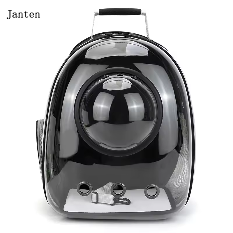 Janten Pet Cat Carrying Bag Space Pet Backpacks Breathable Portable Transparent Backpack Puppy Dog Transport Carrier Space Capsule Bags Backpacks for pets