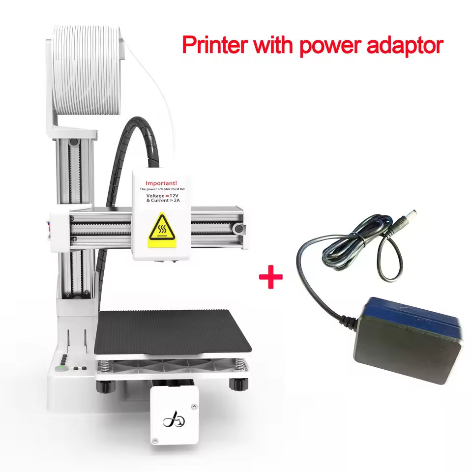 3D Printer Entry Level Compatible with PLA TPU 1.75mm Filament include Power Adaptor