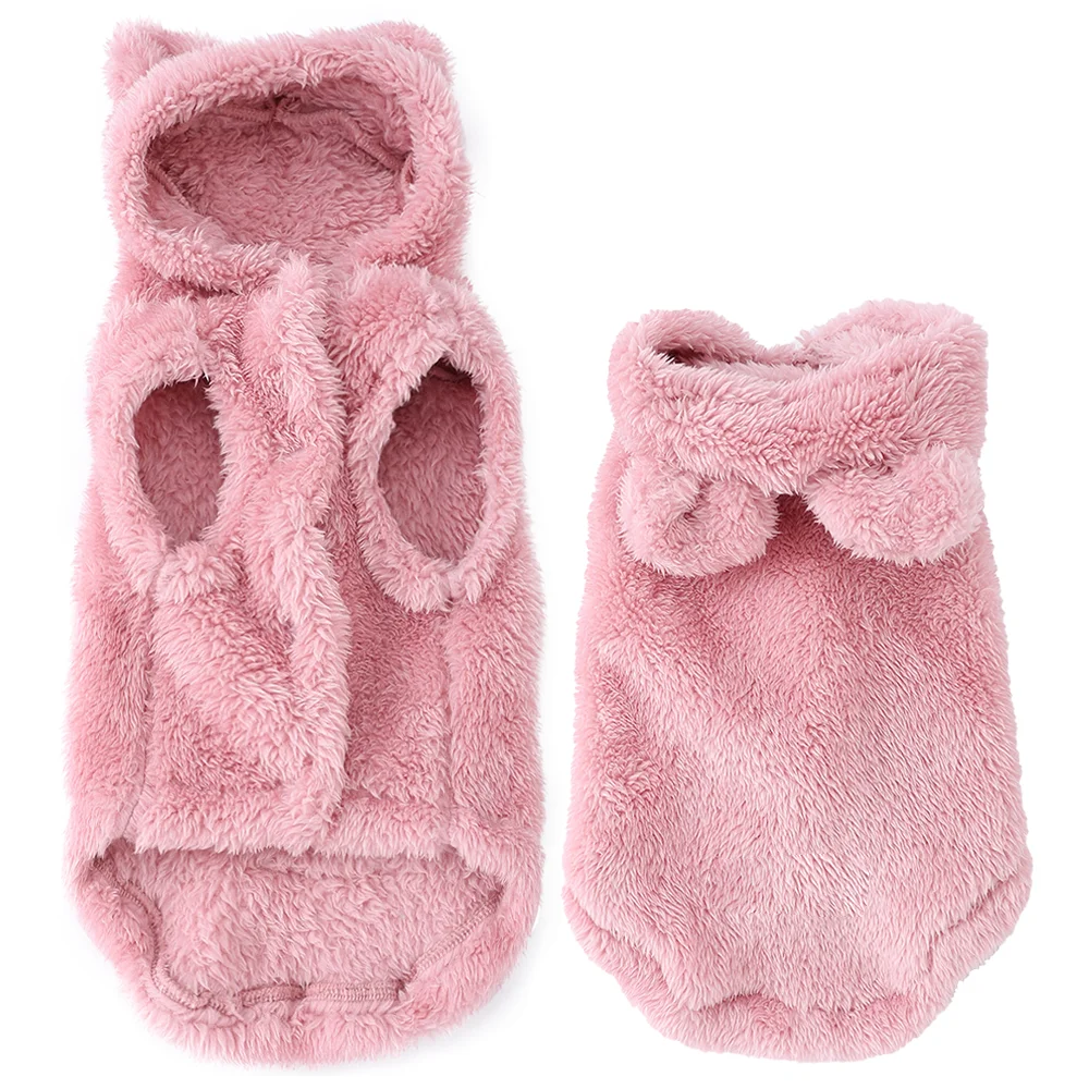 Popawland Fleece Warm Cat Costume For Winter Autumn Cute Soft Cats Clothes For Small Medium Dog Kitty Kitten Sweater Funny Pet Coat pet clothing