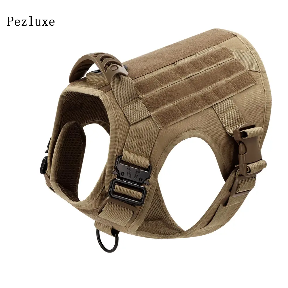Pezluxe Large Dog Harness Pet German Shepherd Training Walking Vest Dog Harness And Collar For Medium Large Dogs
