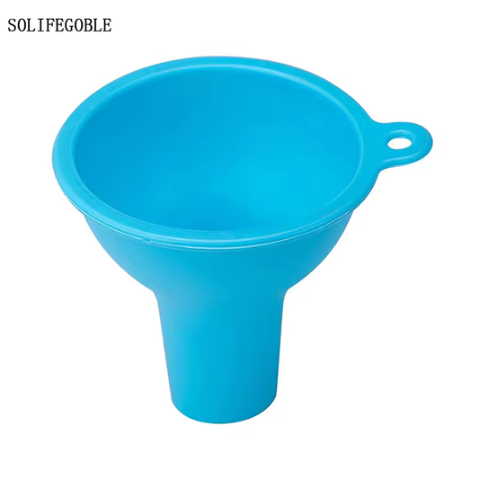 SOLIFEGOBLE 7CM Silicone Wide-Mouth Funnel Wide Mouth And Large Diameter Funnel Pour Oil Milk Powder Beans Dispense Funnel Kitchen Tool